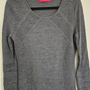 Krimson Klover Merino LS Sweater - Grey